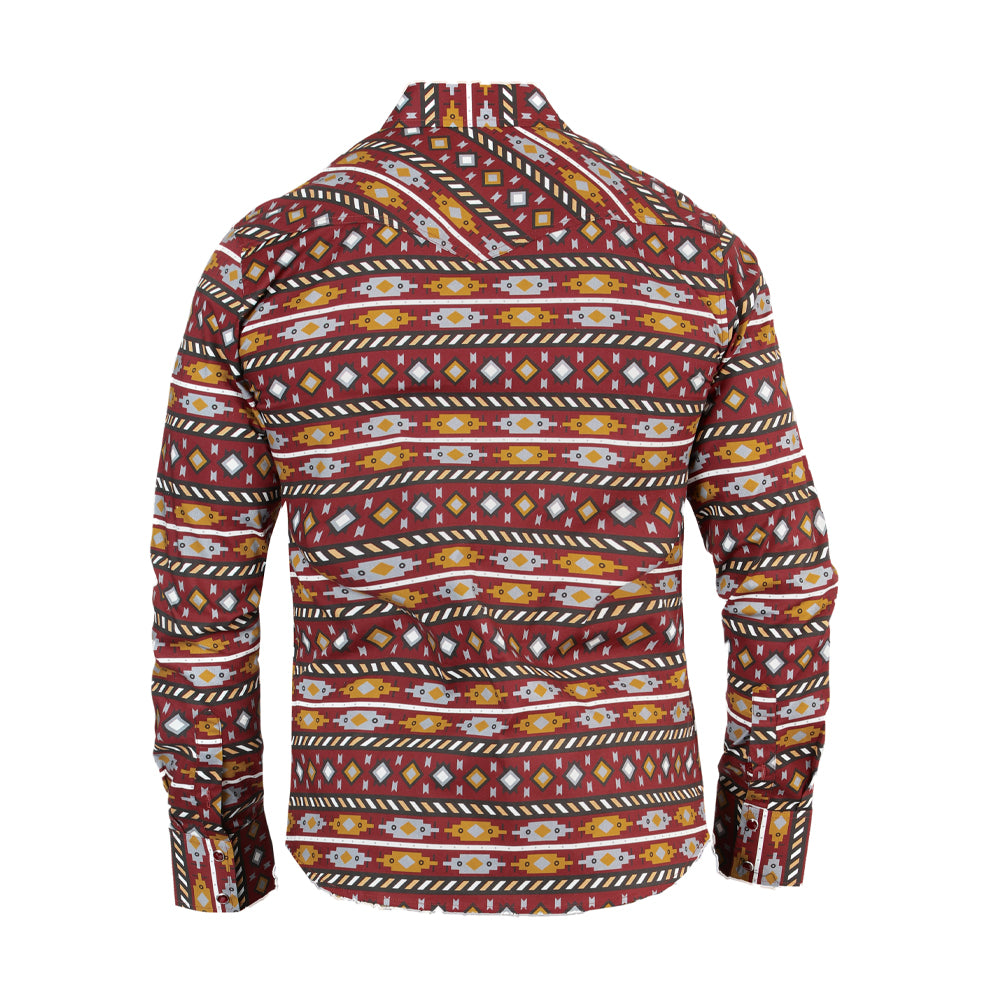 Camisa De Moda Manga Larga de Microfibra , Corte Modern Fit EN