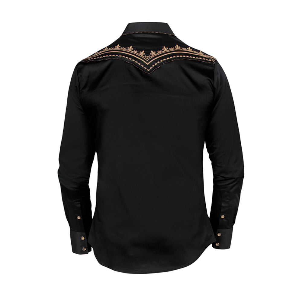 Camisa Bordada Caballero , 100% algodon, Boton de broche