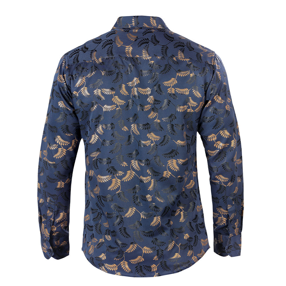 Camisa De Moda Manga Larga de Microfibra , Corte Modern Fit O