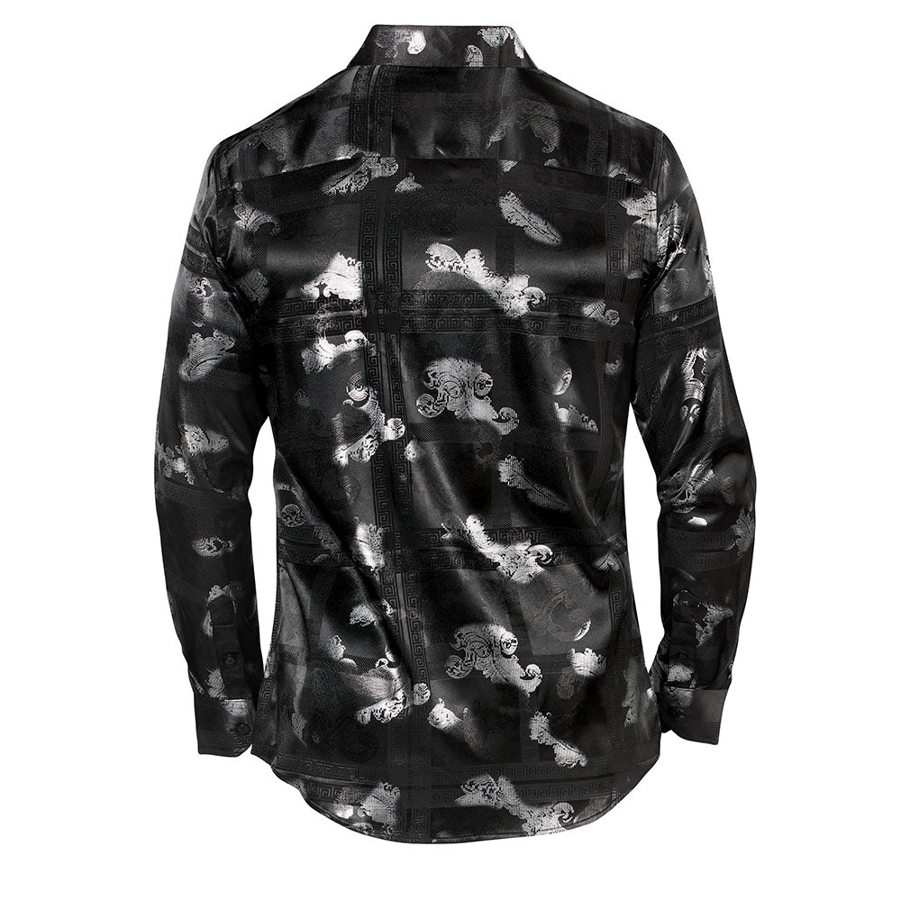 Camisa De Moda Manga Larga de Microfibra , Corte Modern Fit K