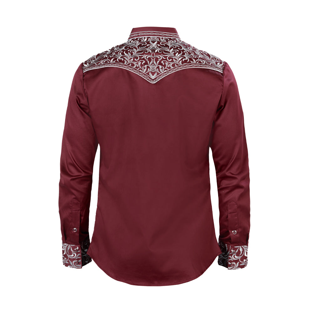 Camisa Bordada Caballero , 100% algodon, Boton de broche C