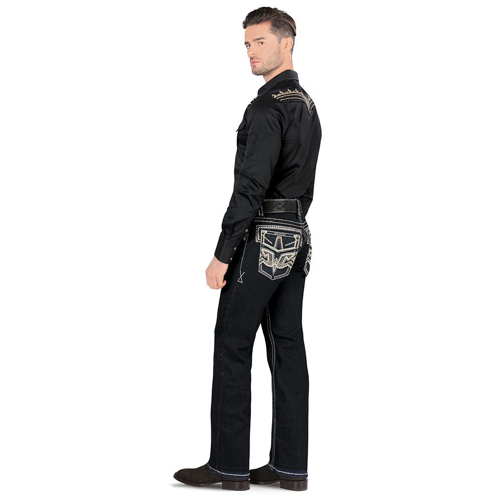 Pantalon Mezclilla Stretch , Corte Modern Boot 4613