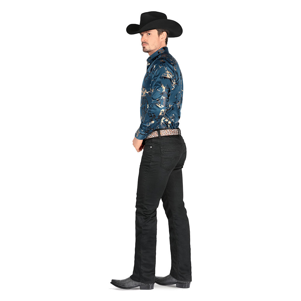 Pantalon Stretch, Corte Modern Boot 5601