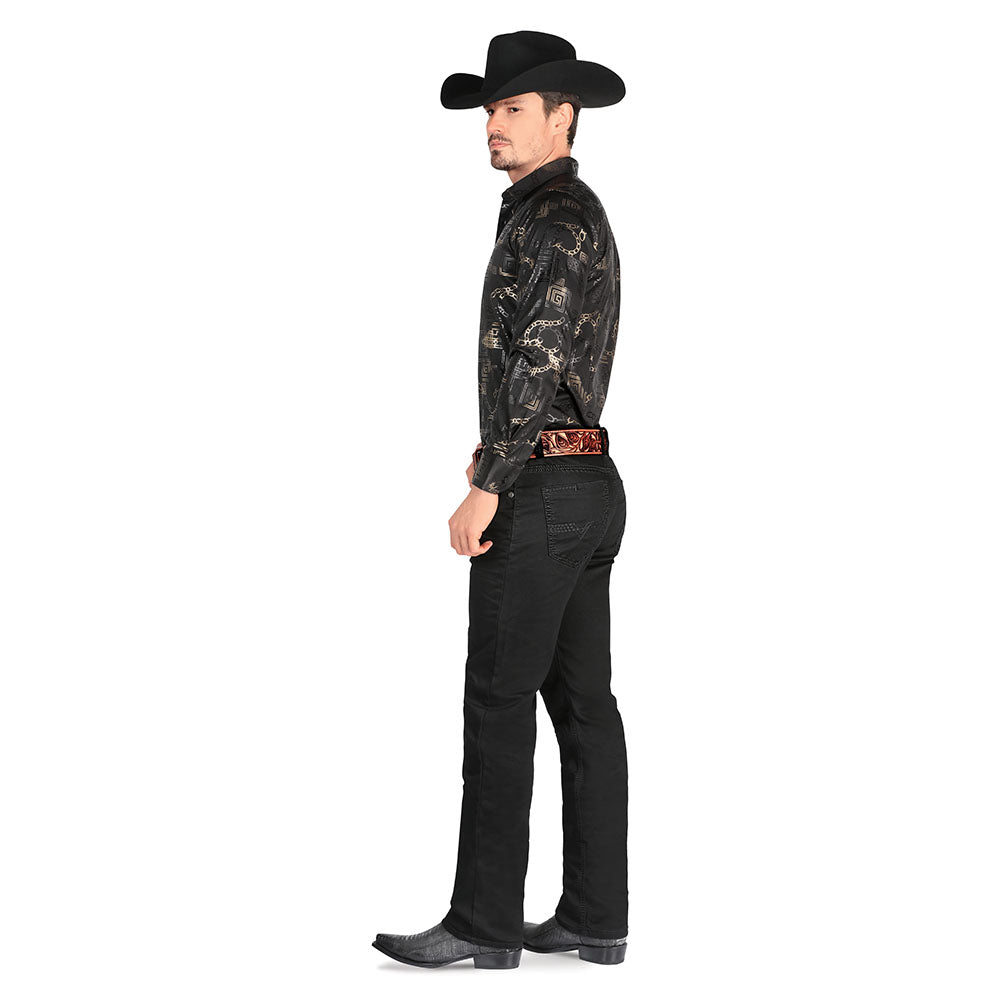 Pantalon Stretch, Corte Modern Boot 5602